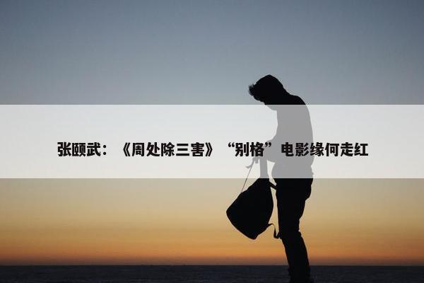 张颐武：《周处除三害》“别格”电影缘何走红