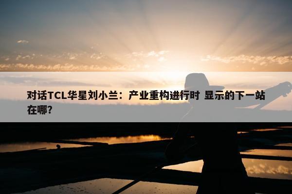 对话TCL华星刘小兰：产业重构进行时 显示的下一站在哪？