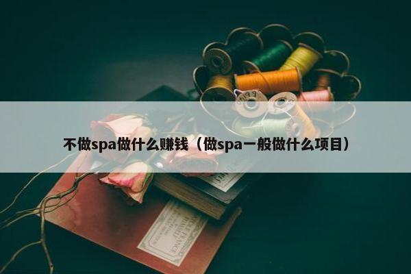 不做spa做什么赚钱（做spa一般做什么项目）