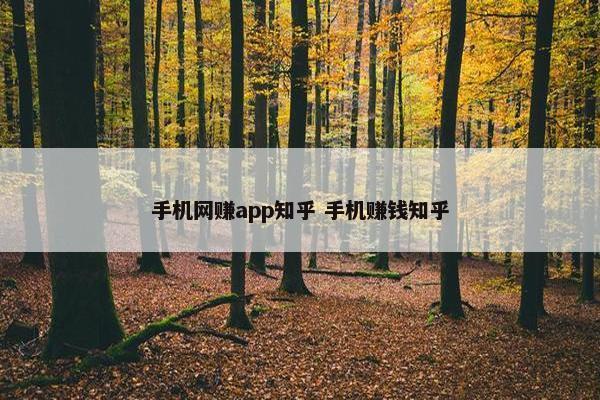 手机网赚app知乎 手机赚钱知乎